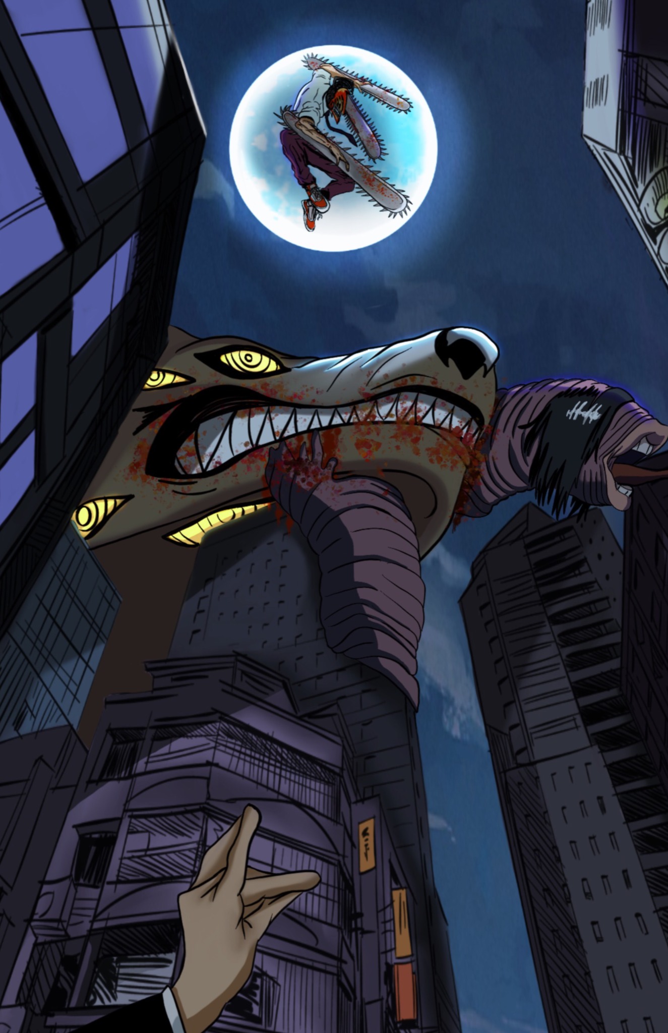 Chainsaw Moon Leap